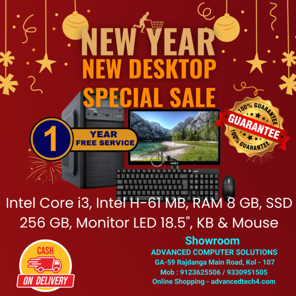 Budget-Friendly PC with 18.5" LED Monitor