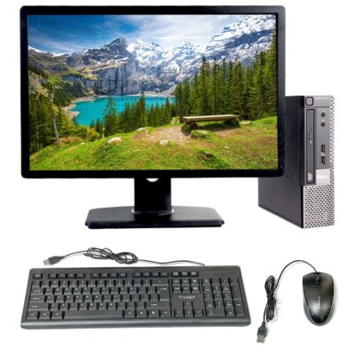 Intel Core i3-4th Generation Desktop PC with 18.5″ Monitor, 8GB RAM, 256GB SSD (H81 Motherboard)