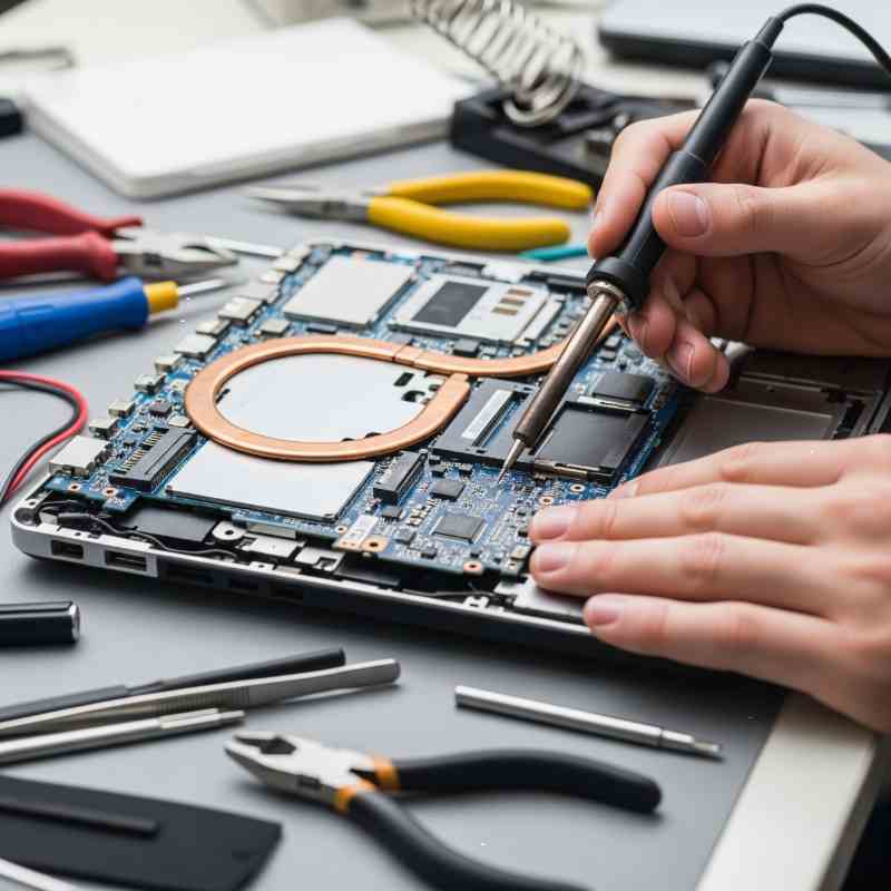 Laptop repair in Kolkata technician fixing device.