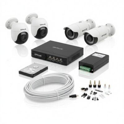 CP PLUS 4-Channel CCTV Security Camera Set – Complete Surveillance Solution